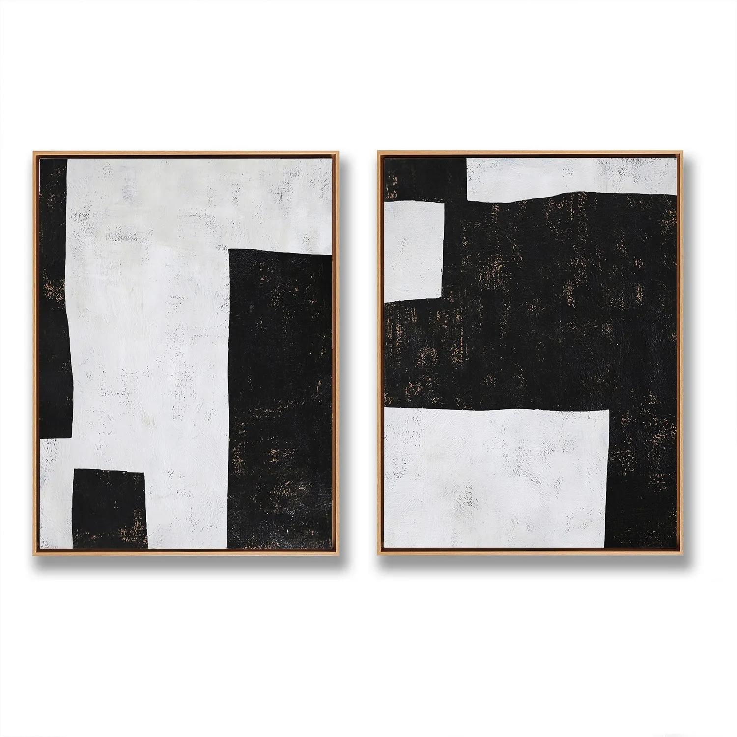Set of 2 Minimalist Geometric Art P35