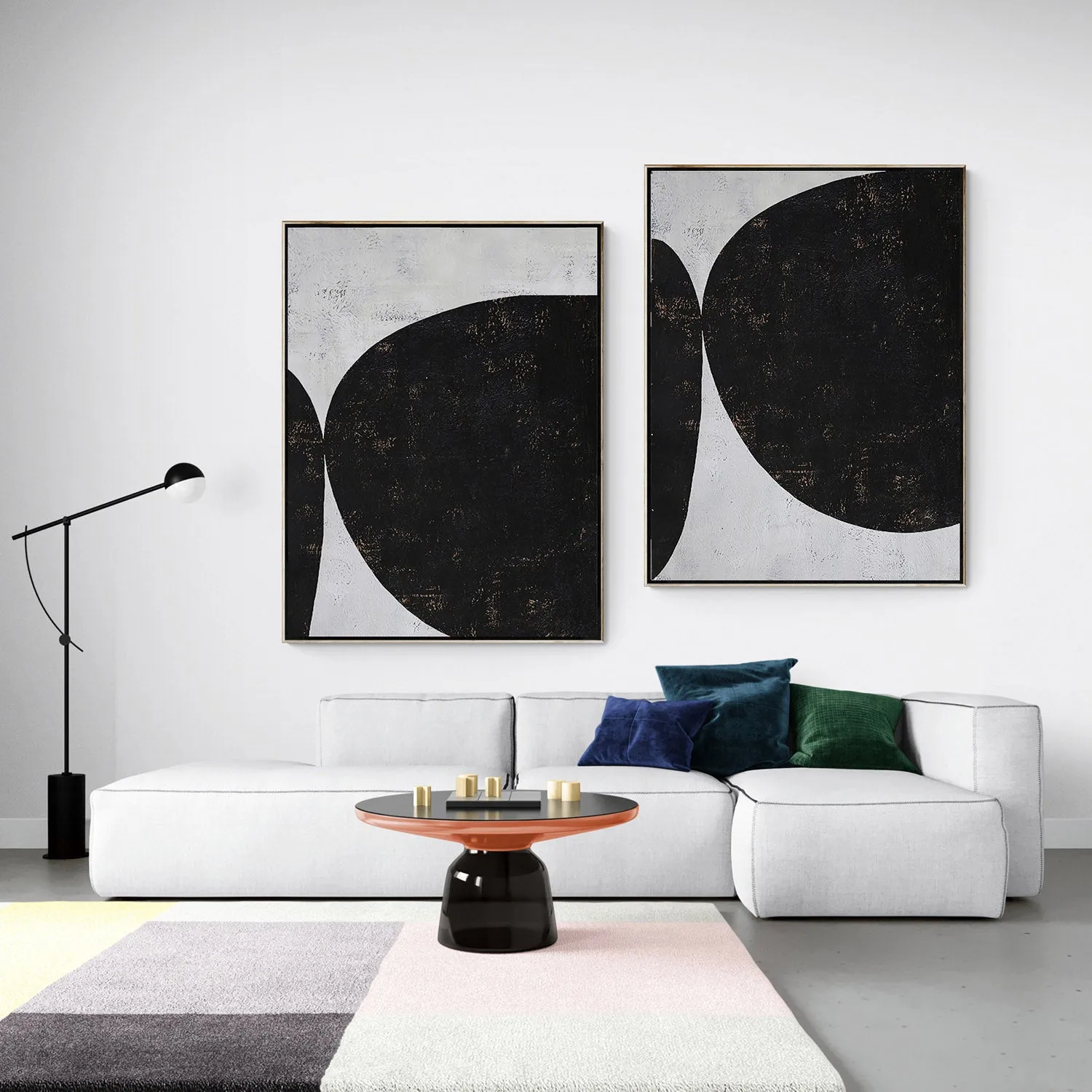 Set of 2 Minimalist Geometric Art P42