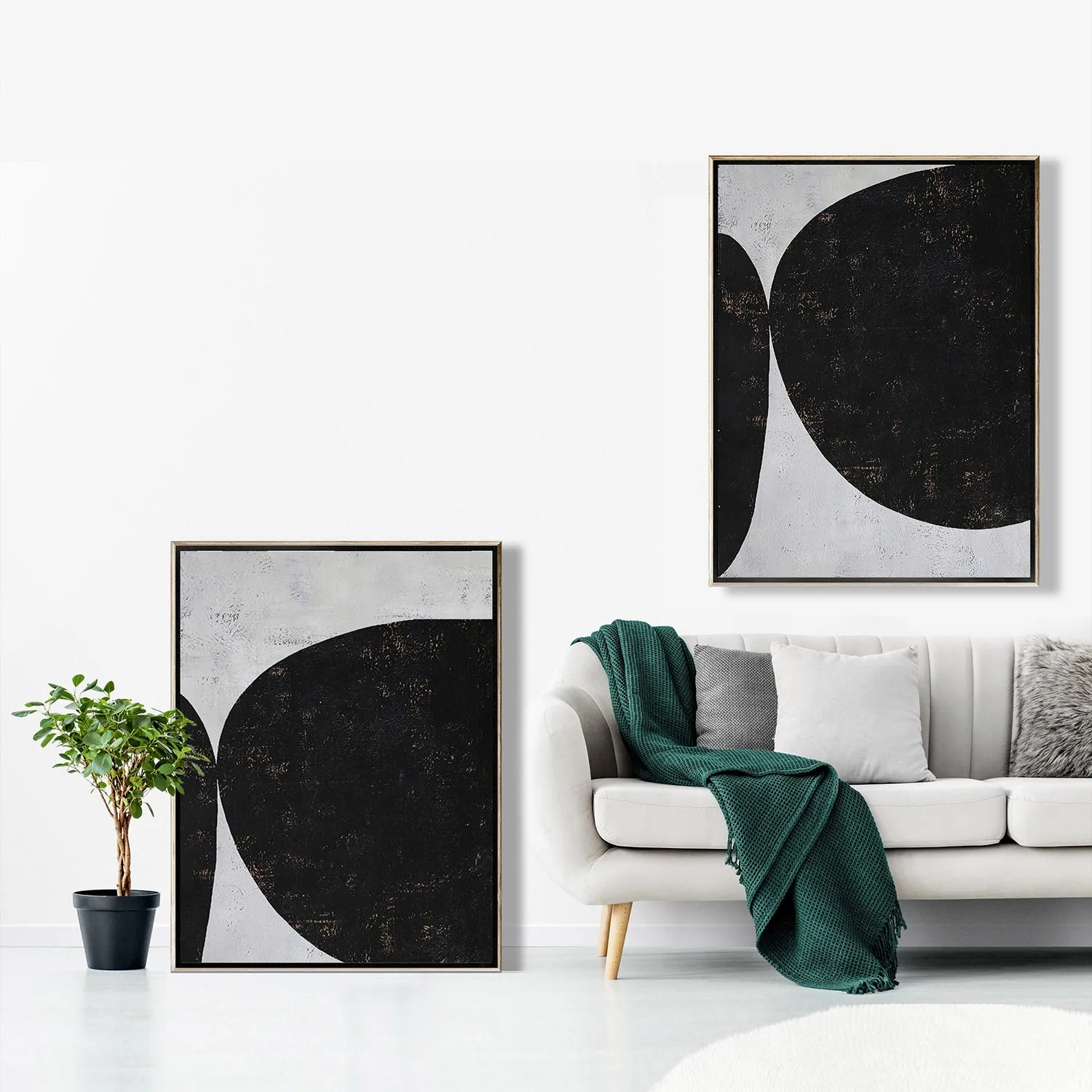 Set of 2 Minimalist Geometric Art P42