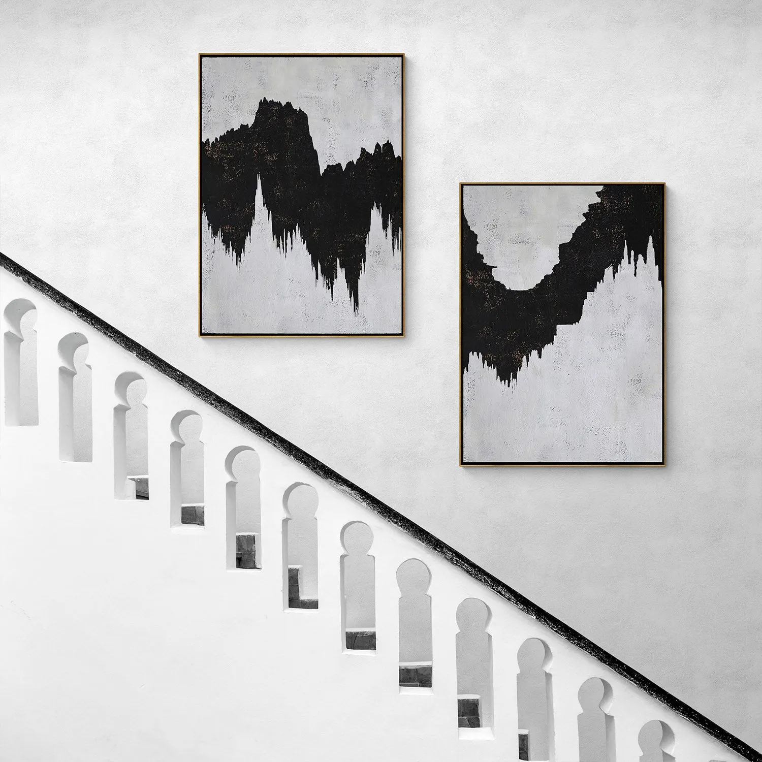 Set of 2 Minimalist Landscape Art P13