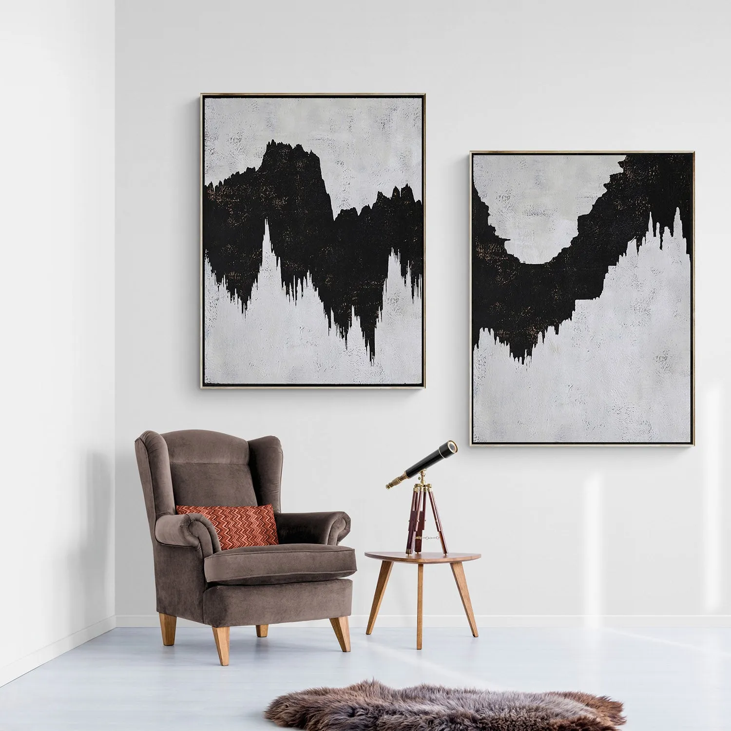 Set of 2 Minimalist Landscape Art P13