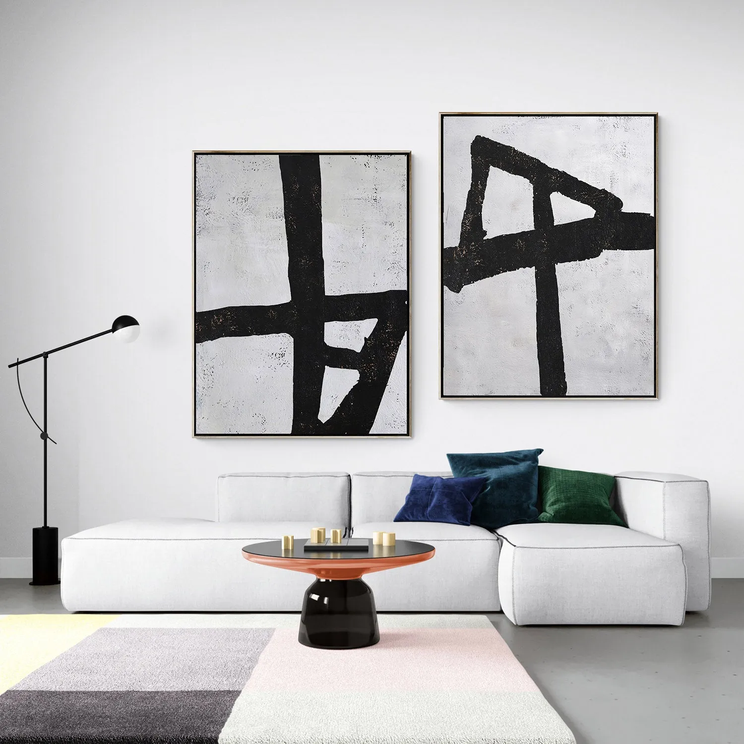 Set of 2 Minimalist Painting P15