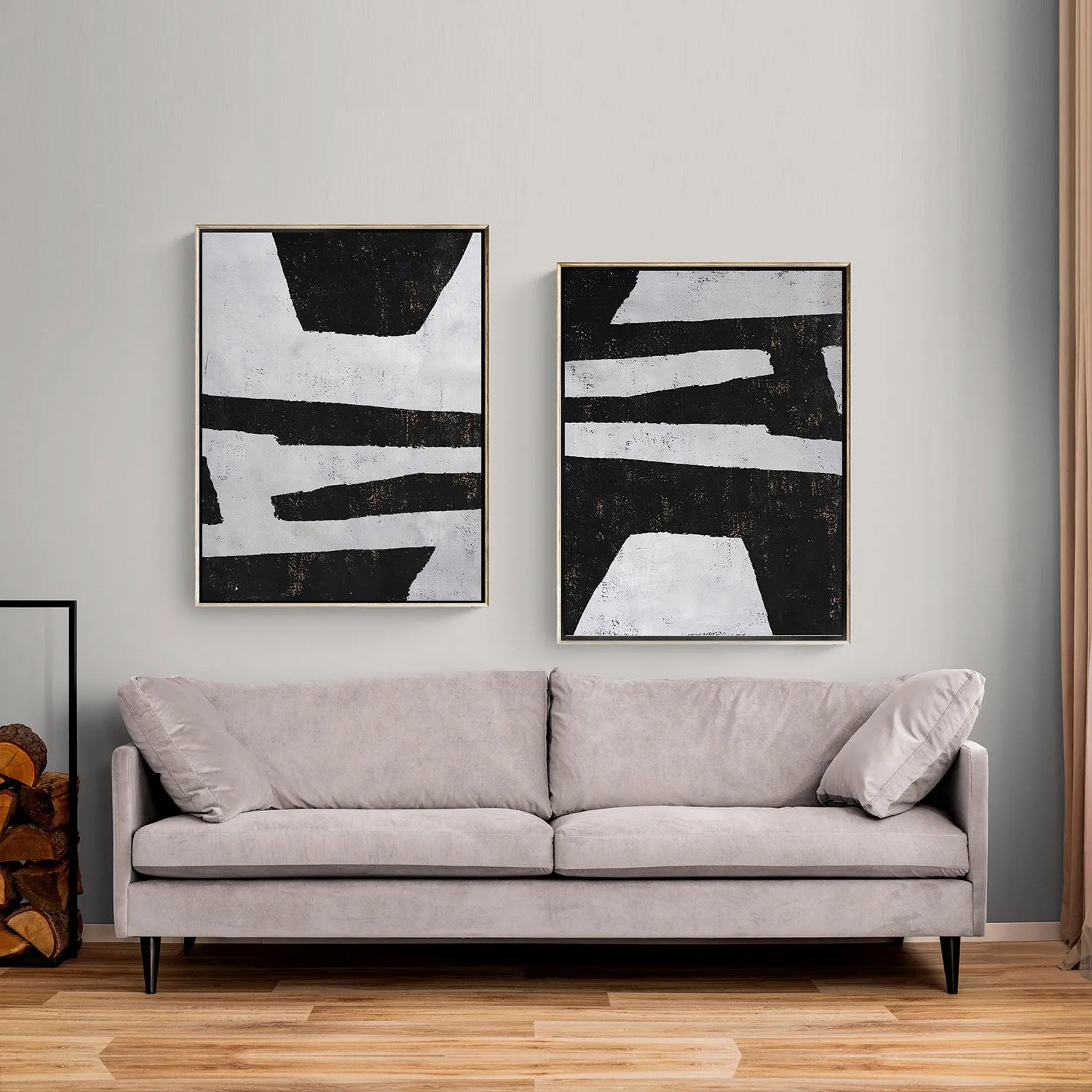 Set of 2 Minimalist Painting P22
