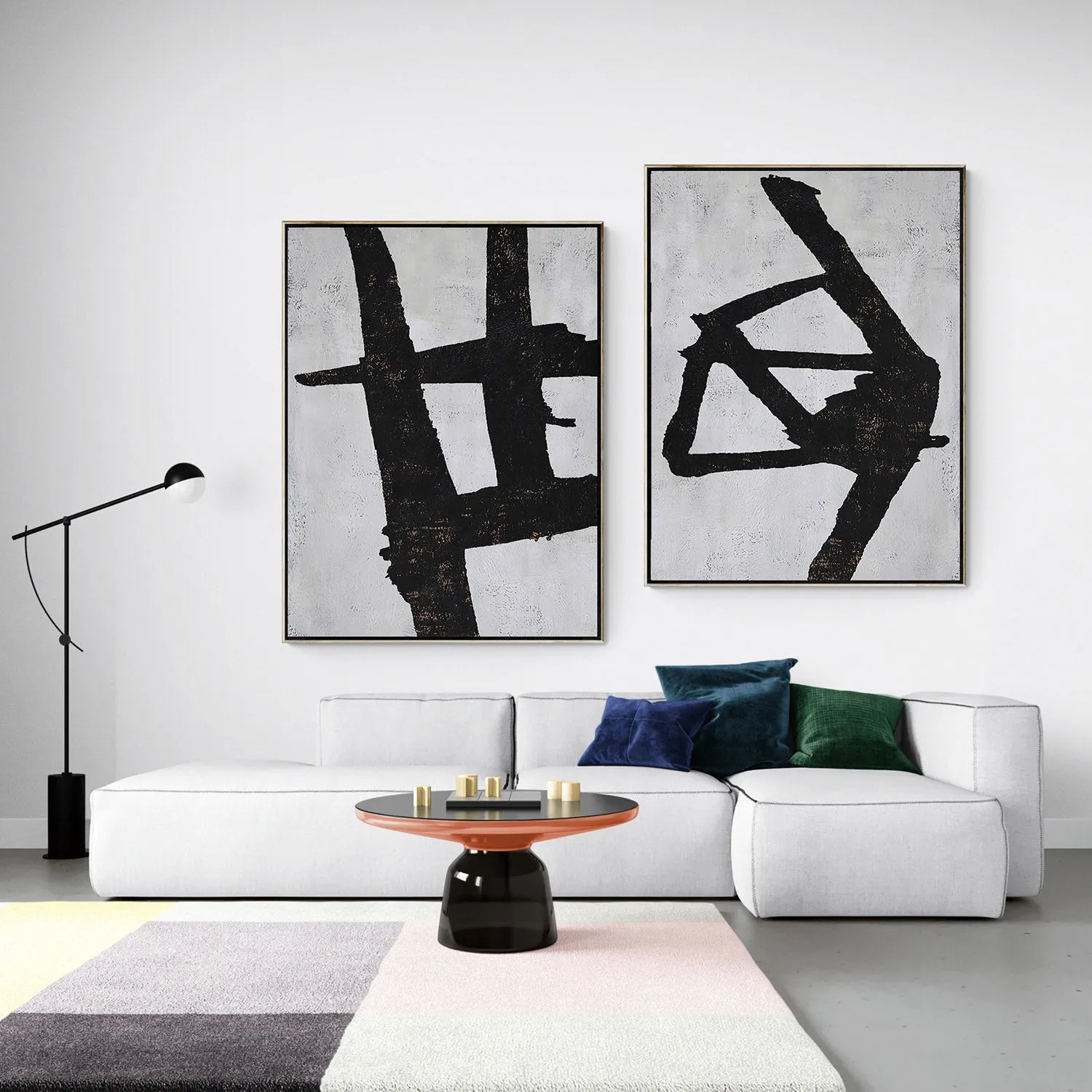 Set of 2 Minimalist Painting P53