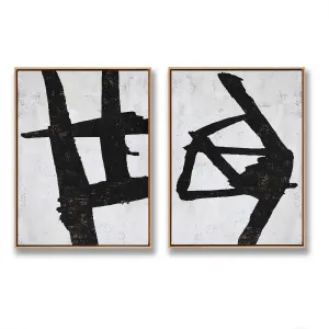 Set of 2 Minimalist Painting P53