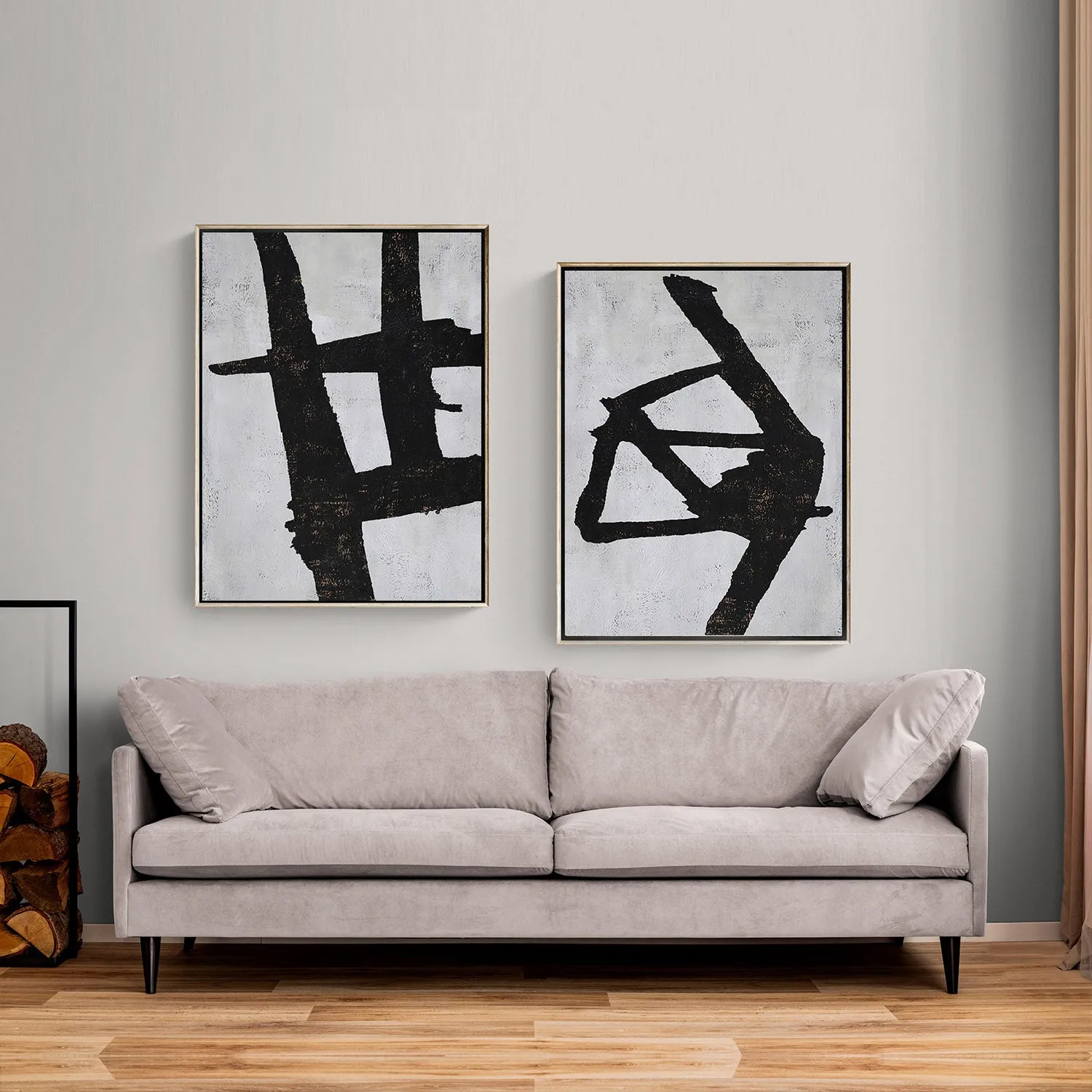 Set of 2 Minimalist Painting P53