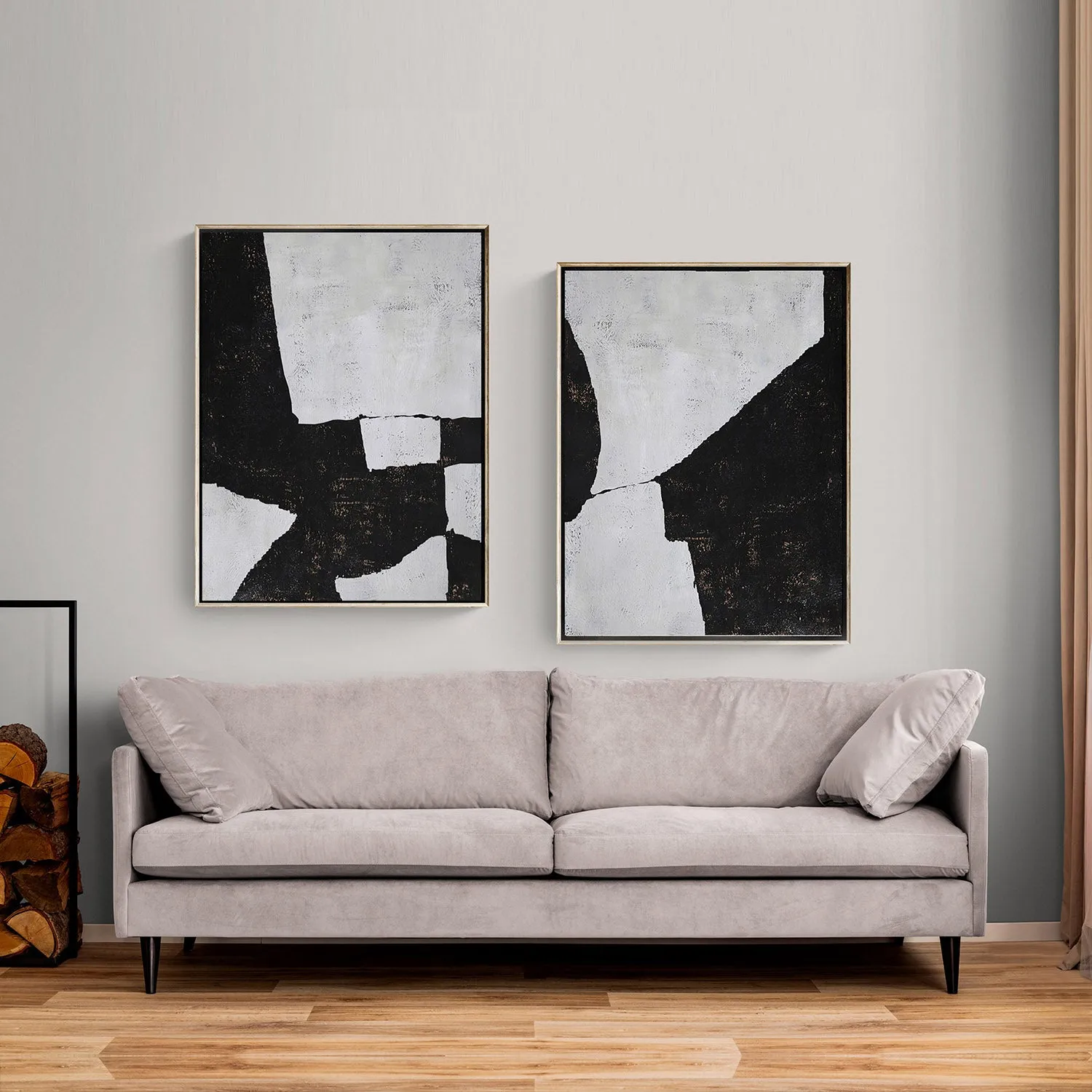 Set of 2 Minimalist Painting P54