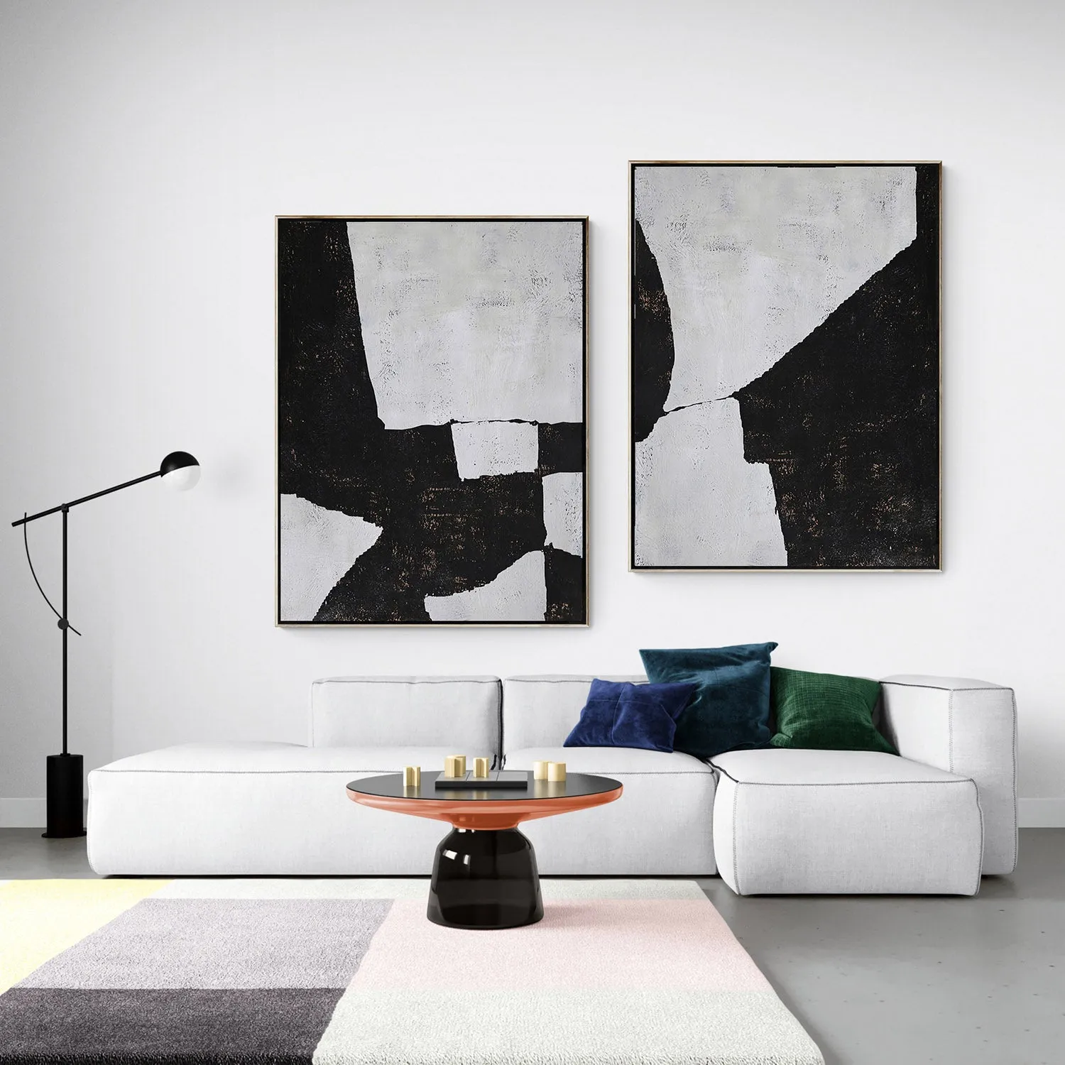 Set of 2 Minimalist Painting P54