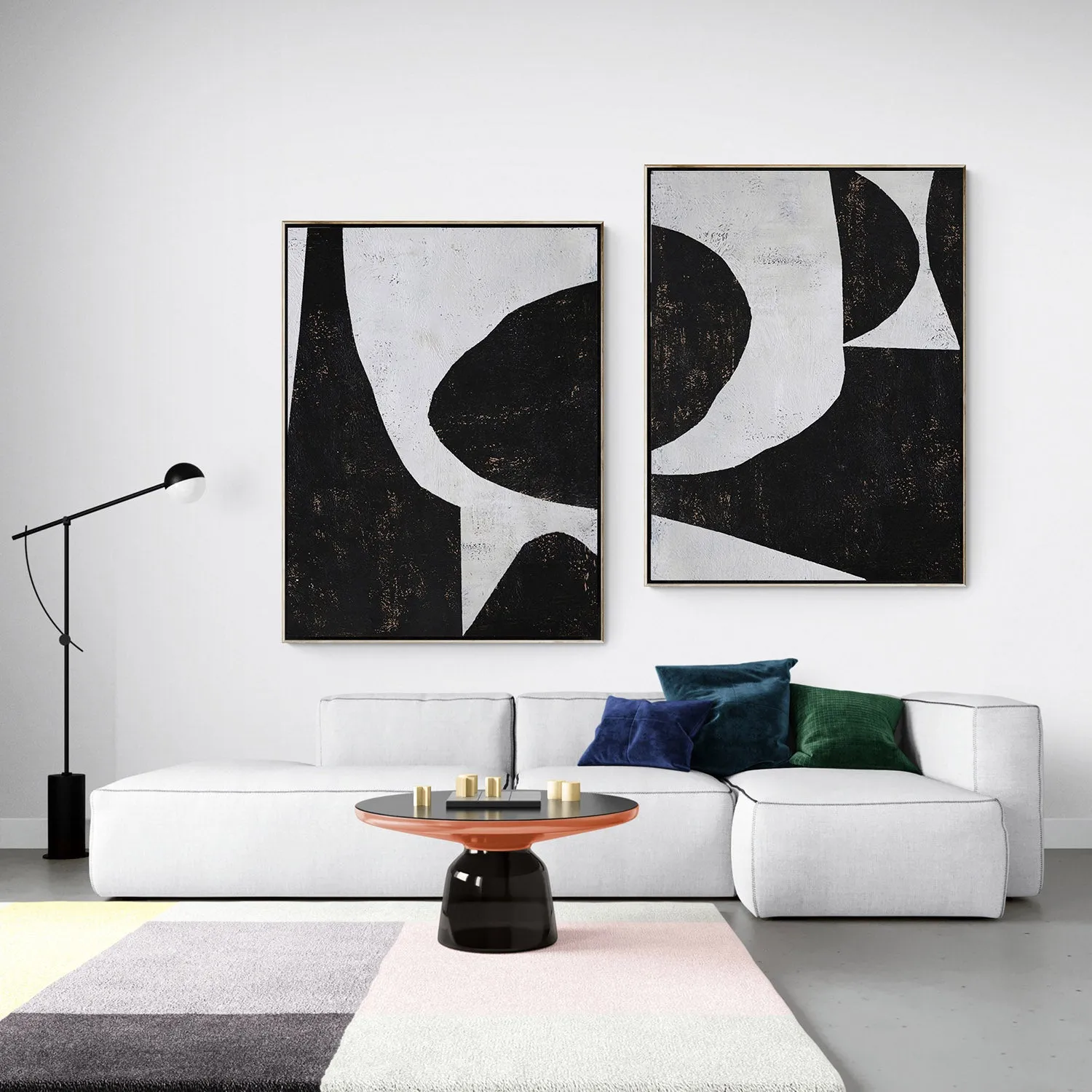 Set of 2 Minimalist Painting P63