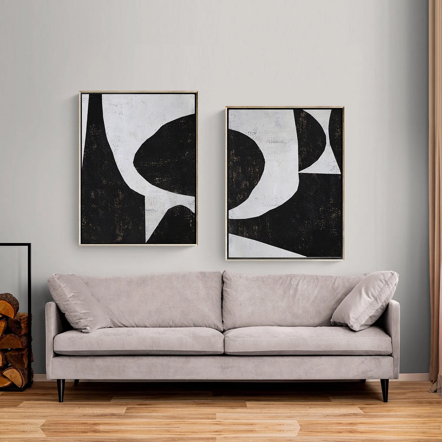 Set of 2 Minimalist Painting P63