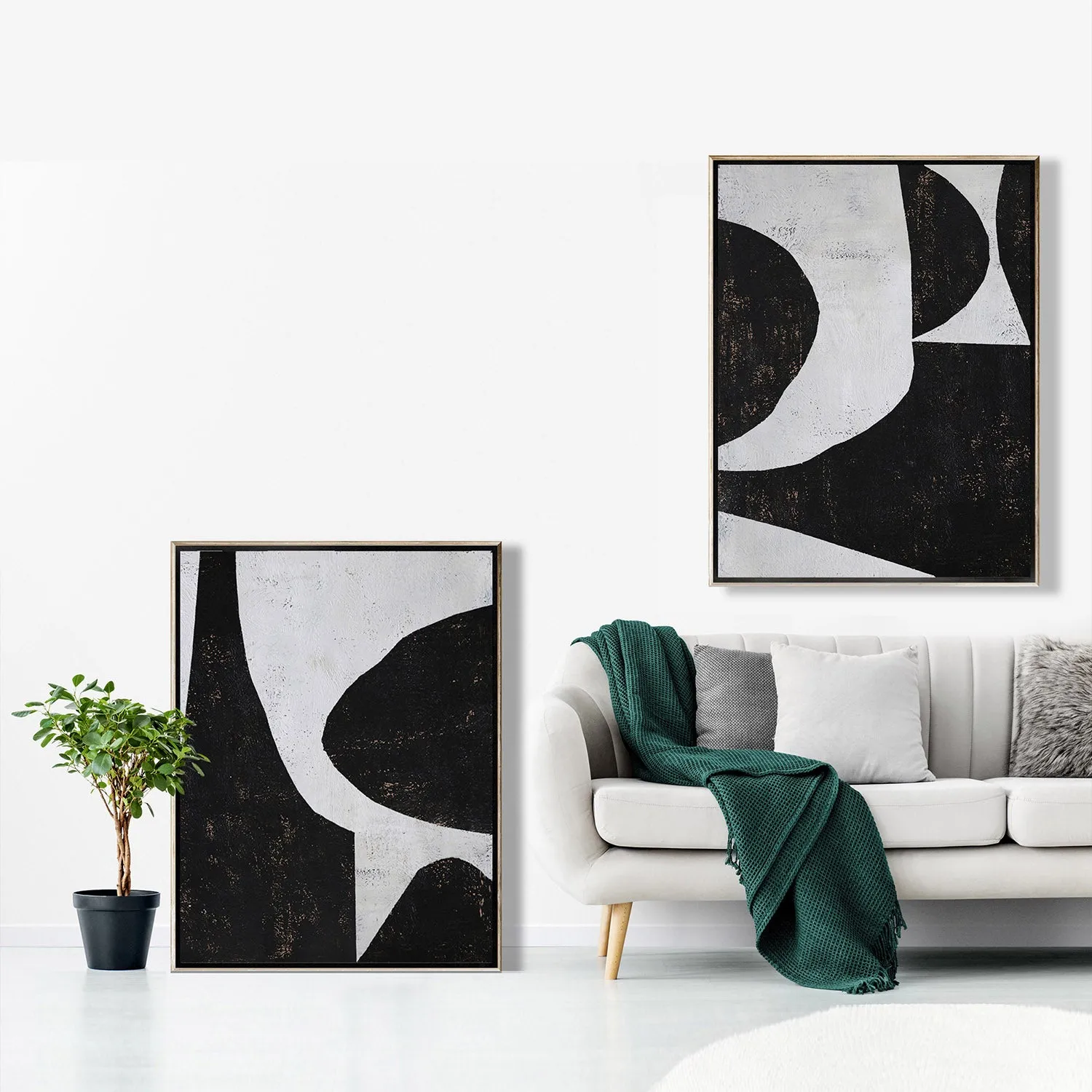 Set of 2 Minimalist Painting P63