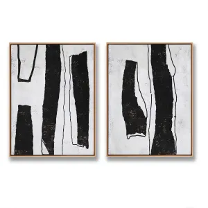 Set of 2 Minimalist Painting P71