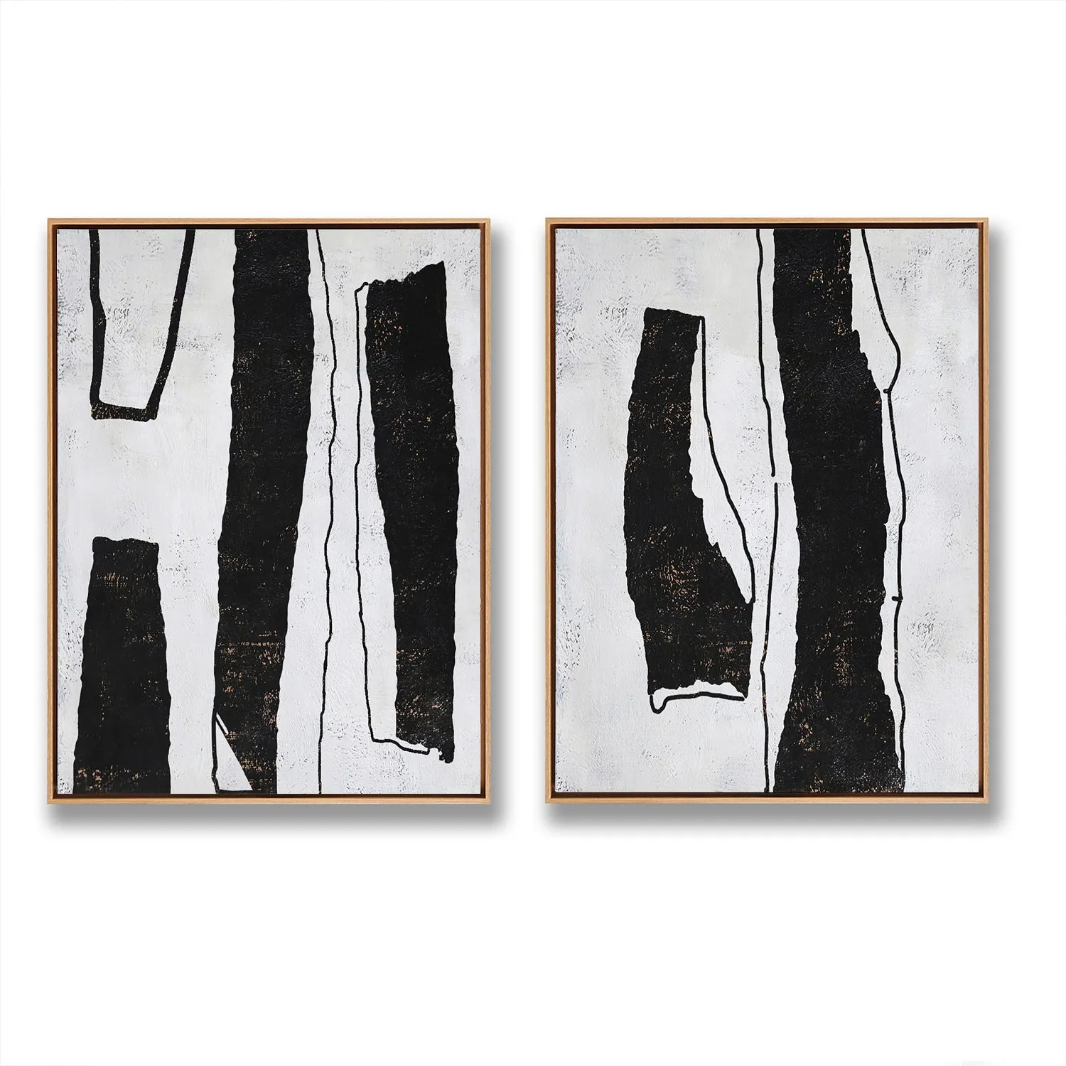 Set of 2 Minimalist Painting P71