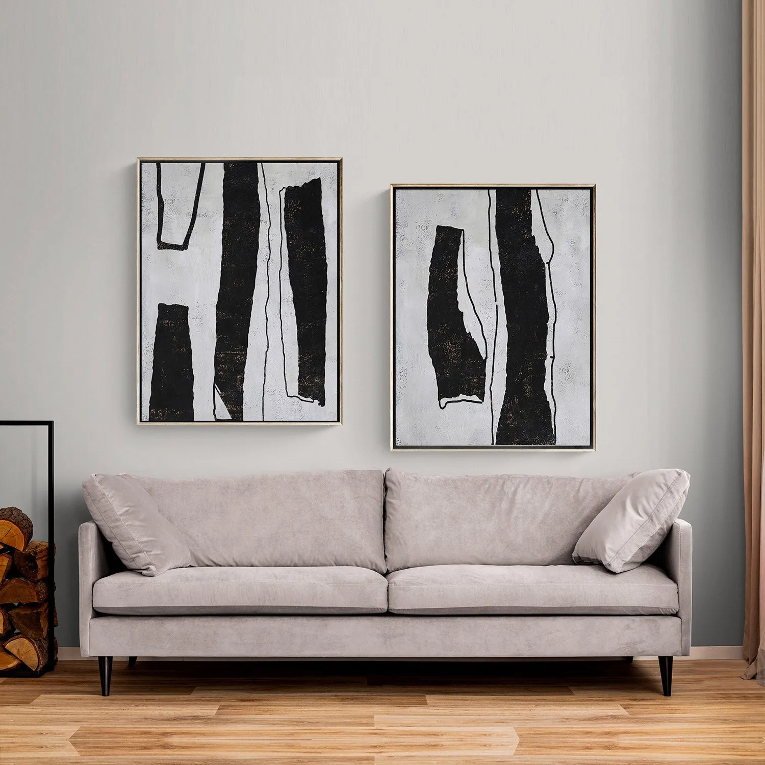 Set of 2 Minimalist Painting P71