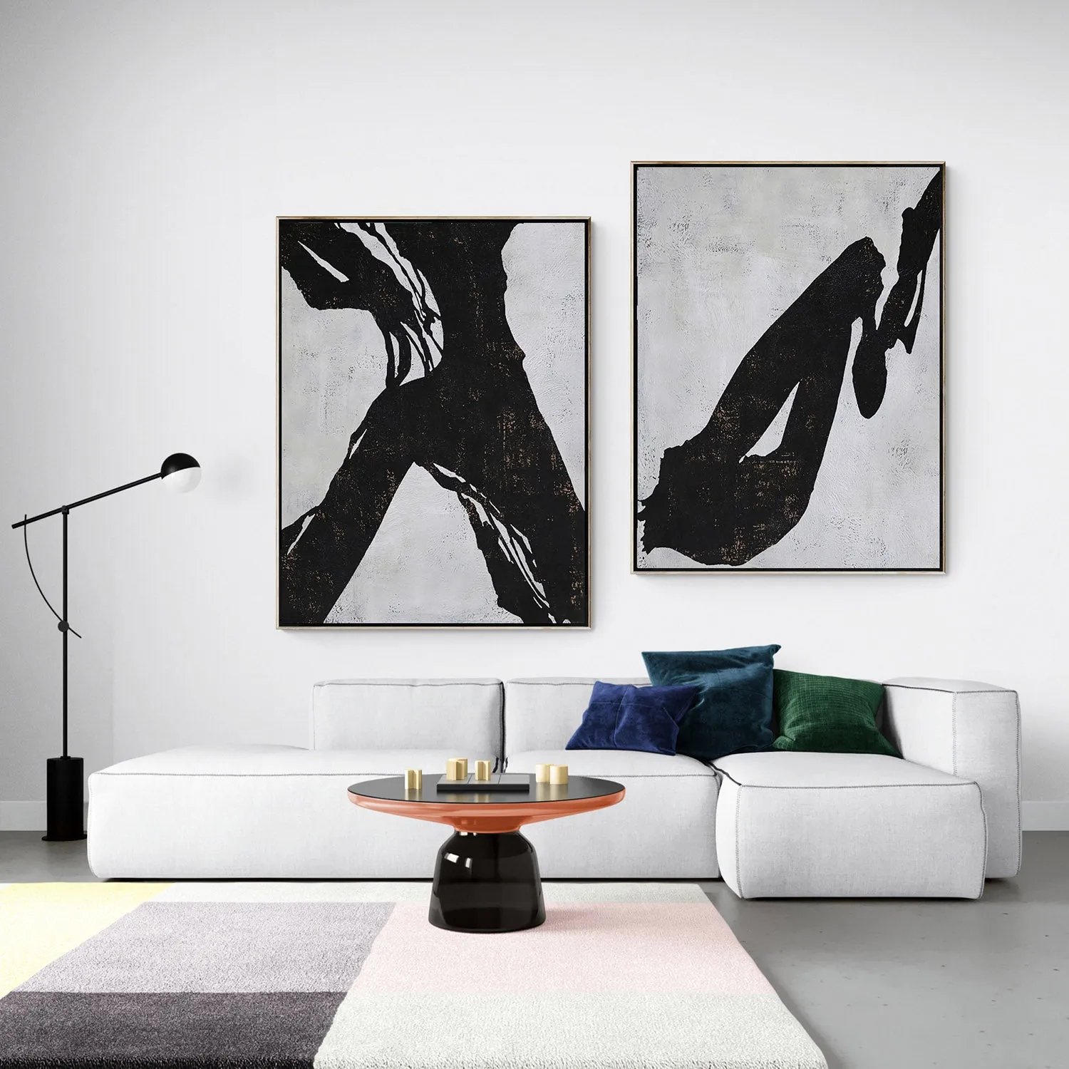 Set of 2 Minimalist Painting P72