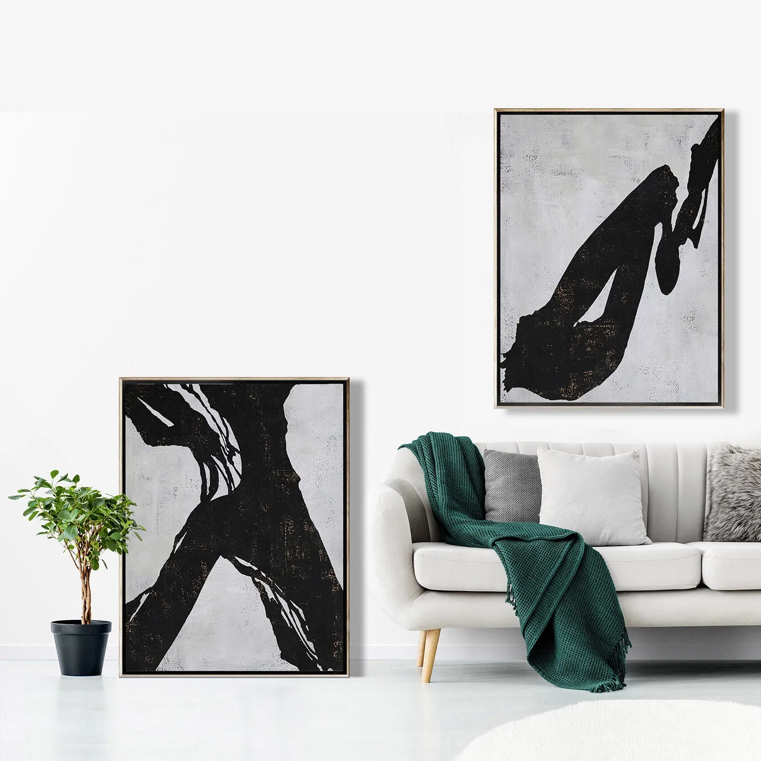 Set of 2 Minimalist Painting P72