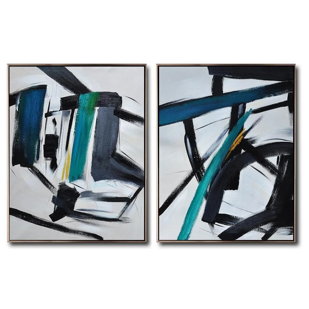 Set of 2 Minimalist Painting S166