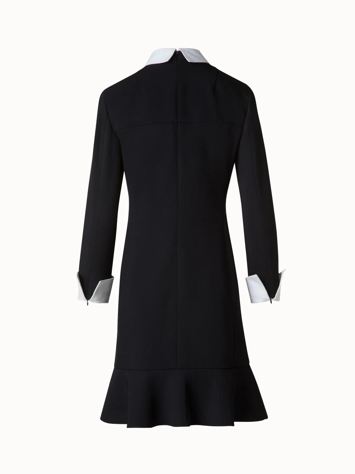 Sheath Dress with Detachable Collar and Cuffs