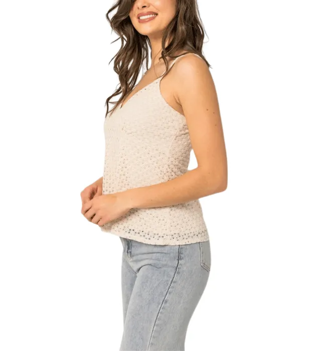 Sheri Cream Eyelet Top