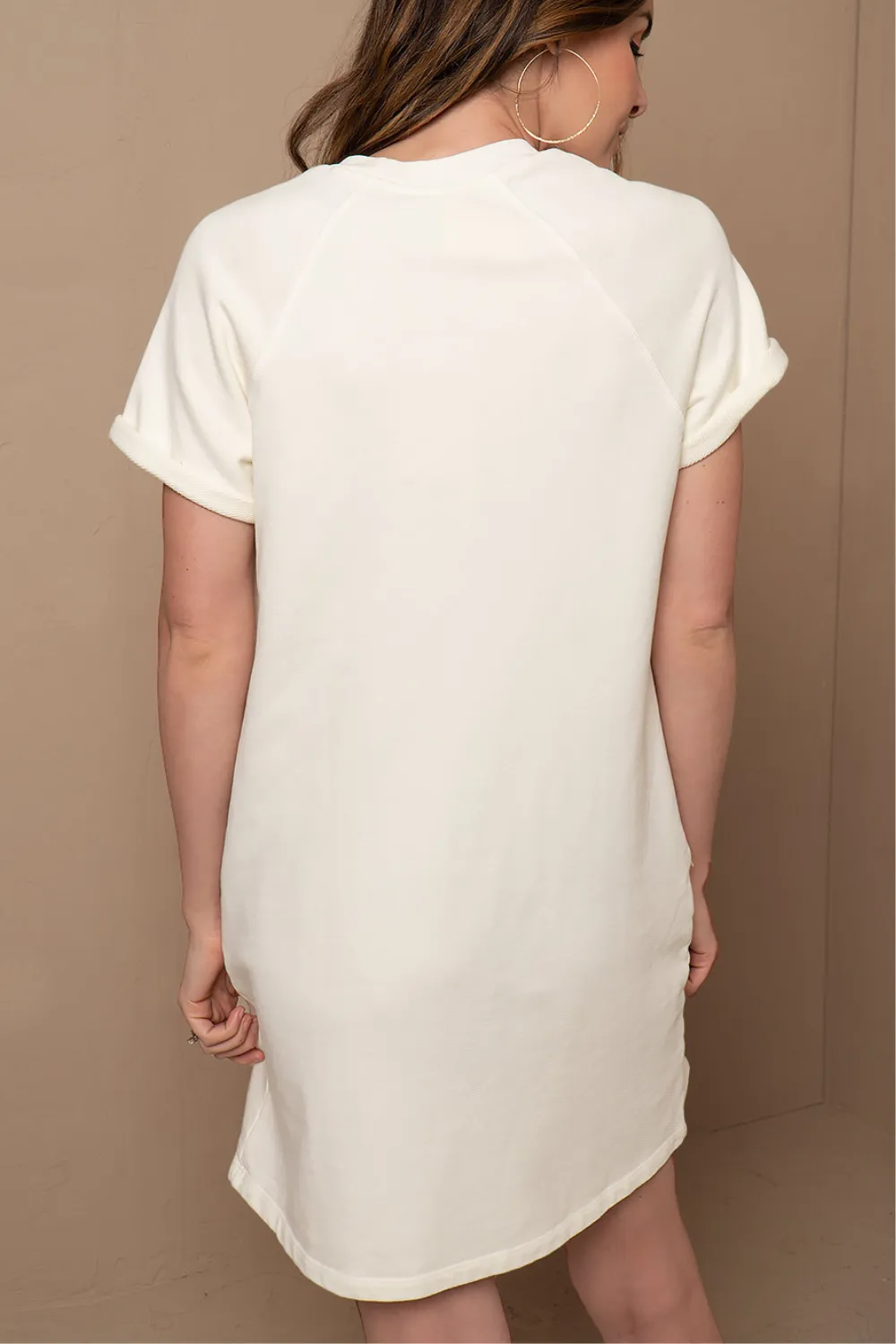 Short Sleeve Sweatshirt Dress