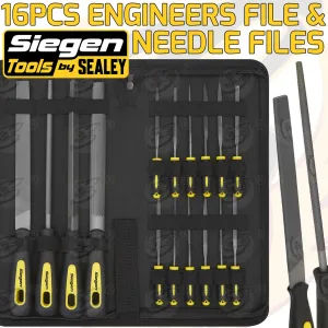 SIEGEN 16PCS FILE & NEEDLE SET