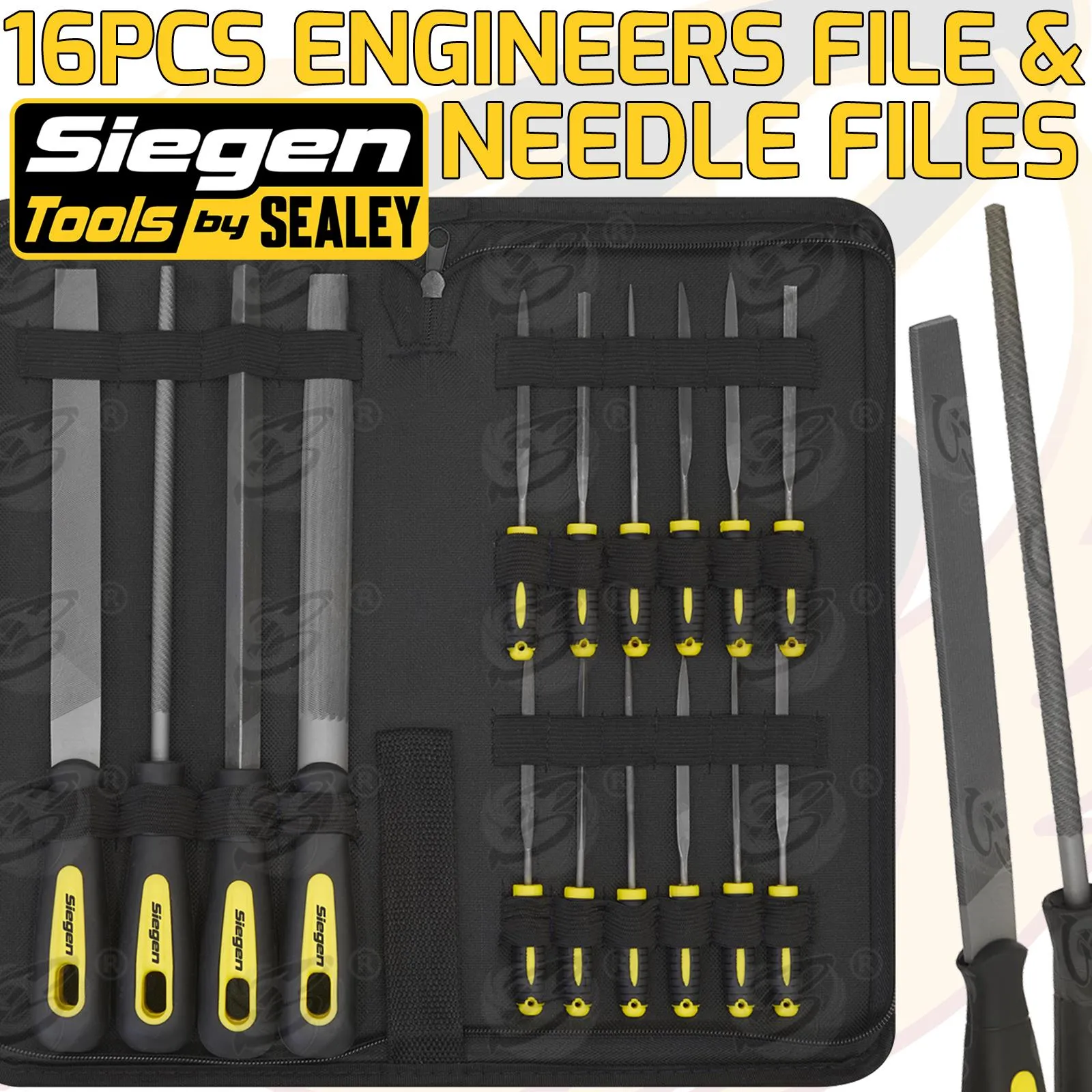 SIEGEN 16PCS FILE & NEEDLE SET