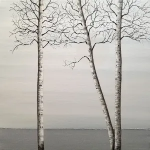 Singing Aspens/Birch on Horizon (canvas wrap)