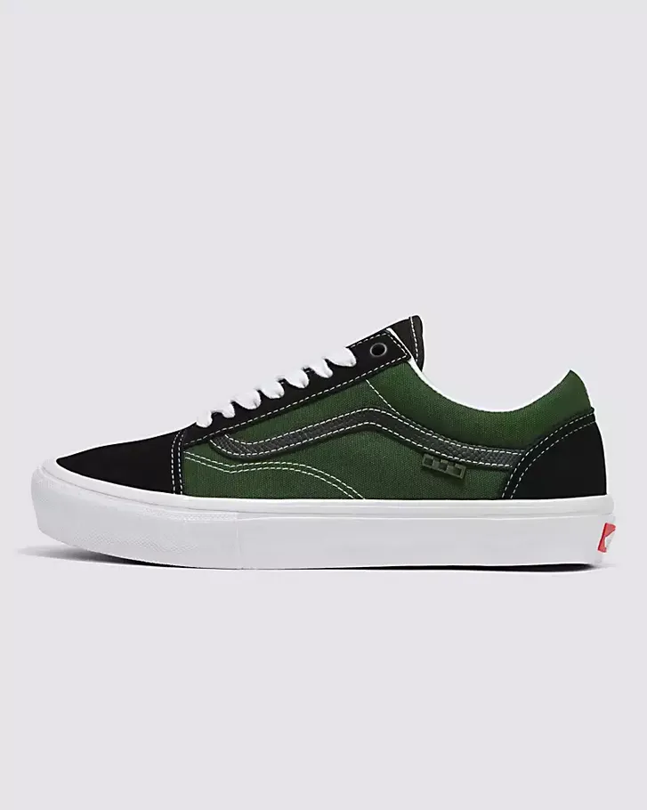 SKATE OLD SKOOL - SAFARI BLACK/GREENERY