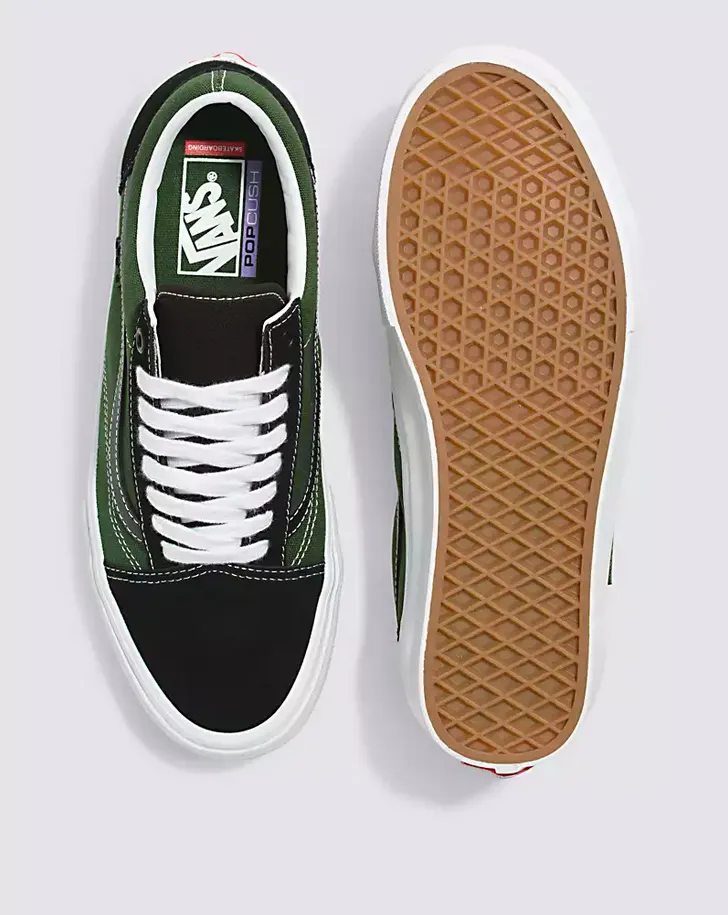 SKATE OLD SKOOL - SAFARI BLACK/GREENERY