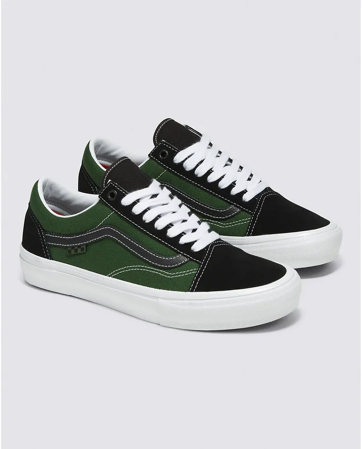 SKATE OLD SKOOL - SAFARI BLACK/GREENERY