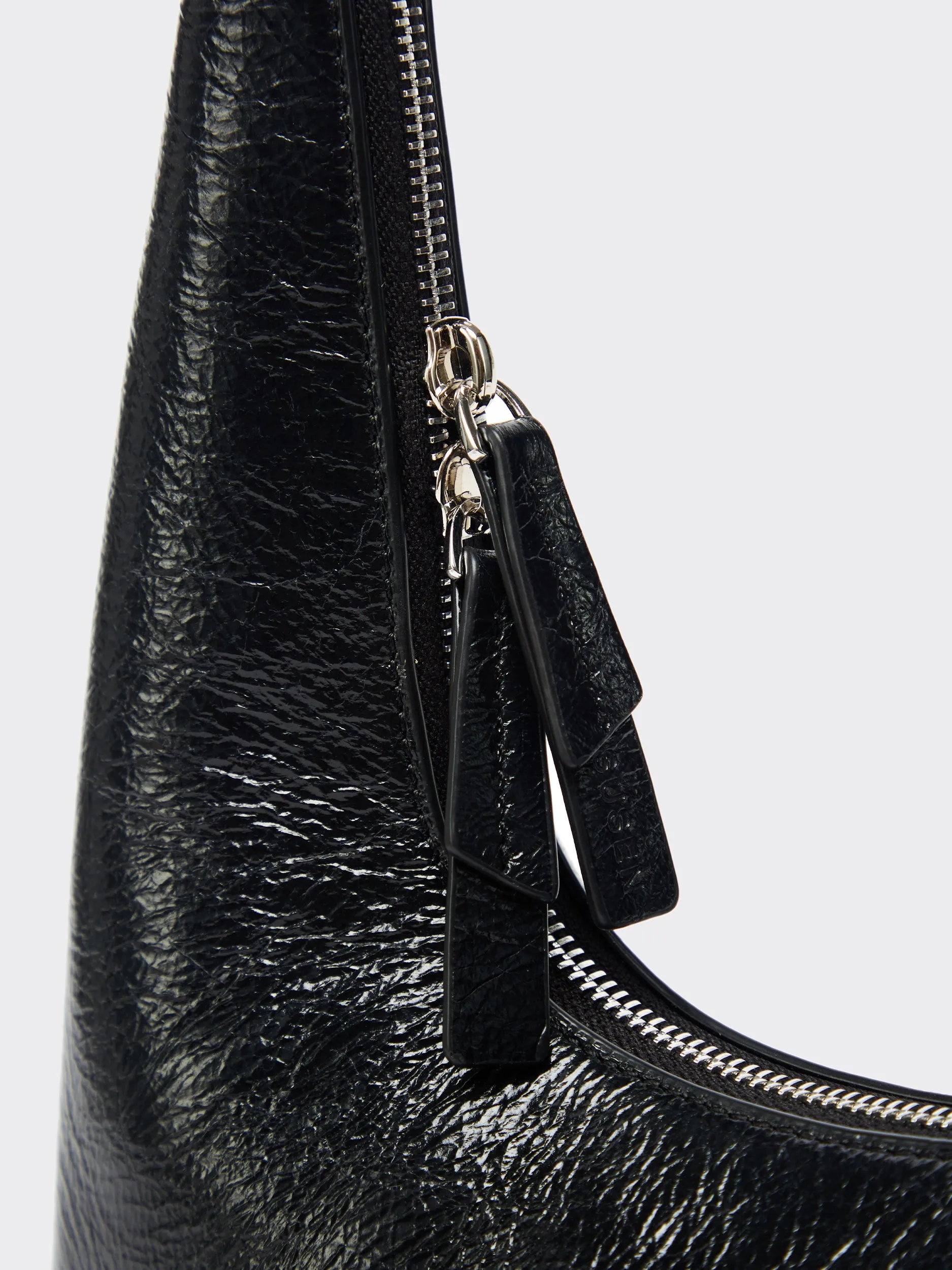 Small Shoulder Tartar Bag - Black