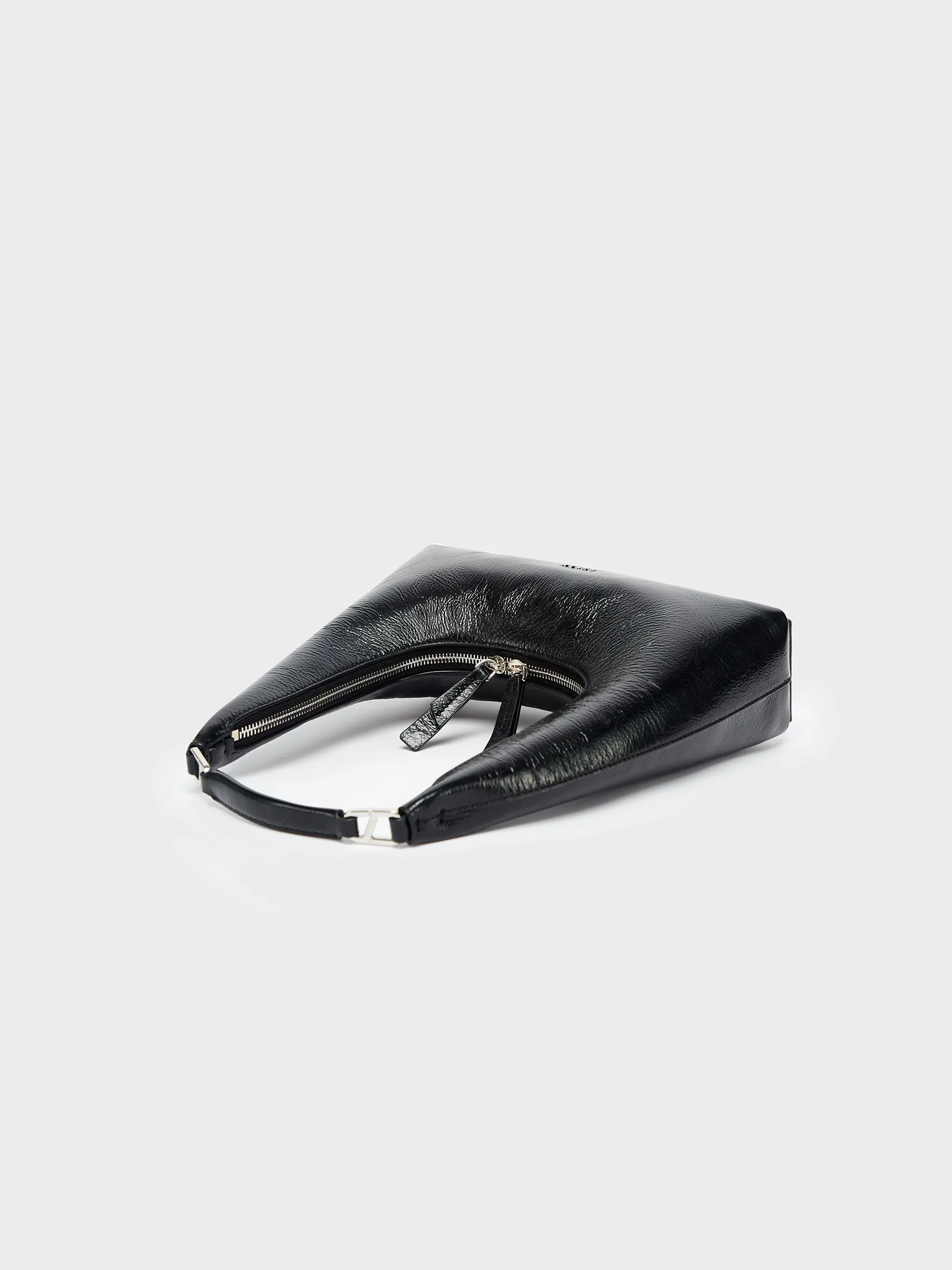 Small Shoulder Tartar Bag - Black