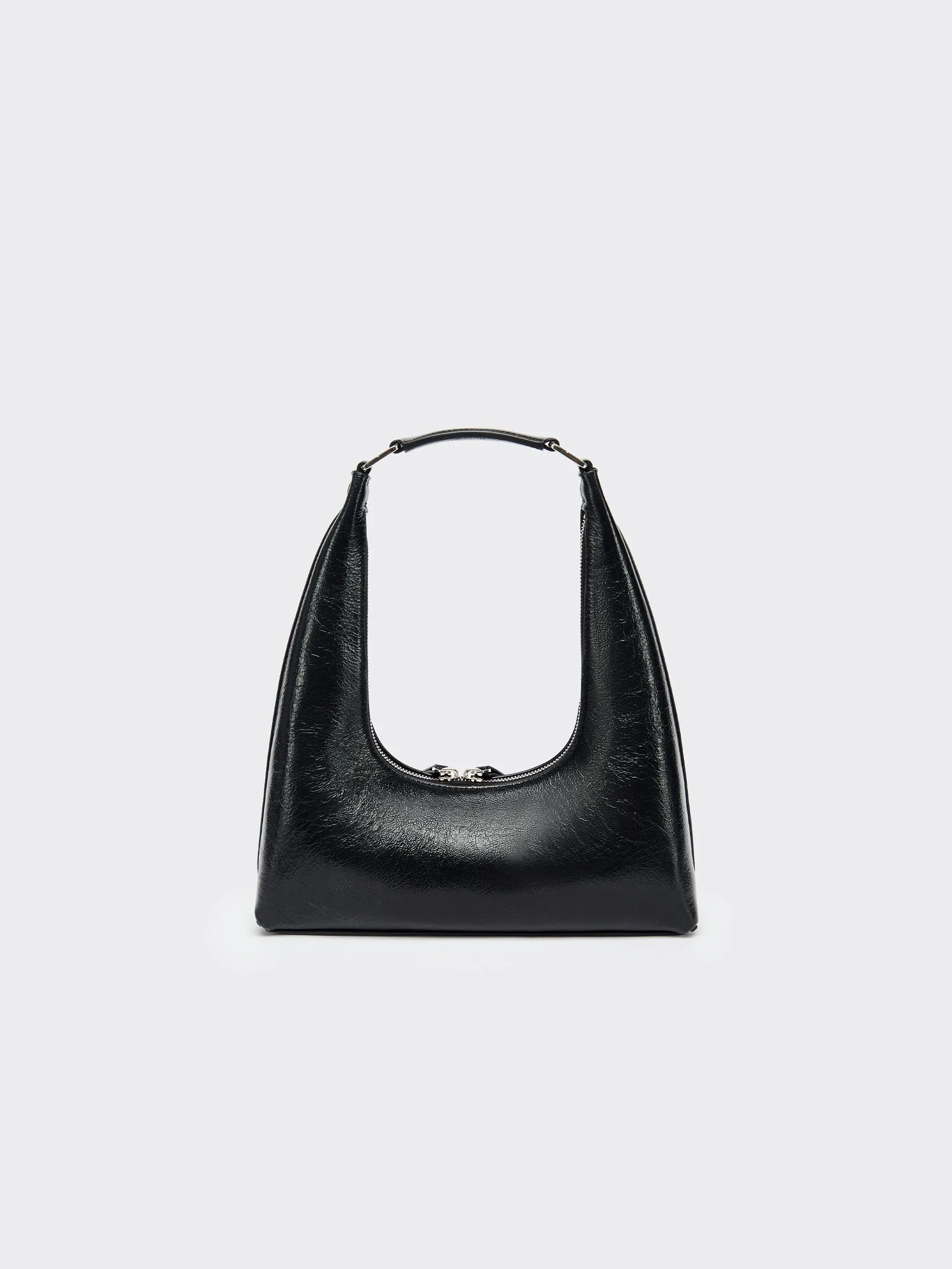 Small Shoulder Tartar Bag - Black