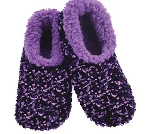 Snoozies - Purple Glam - Adult 7/8