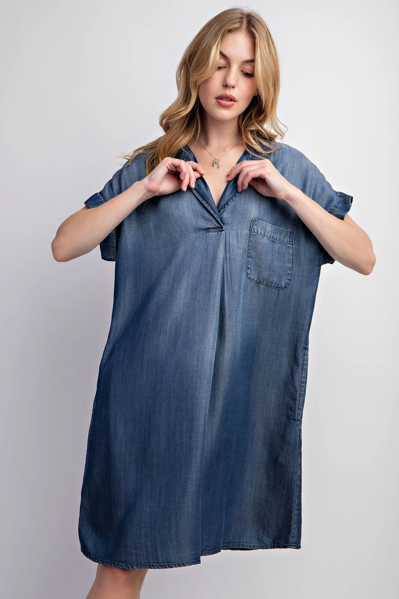So Soft Washed Chambray Dress