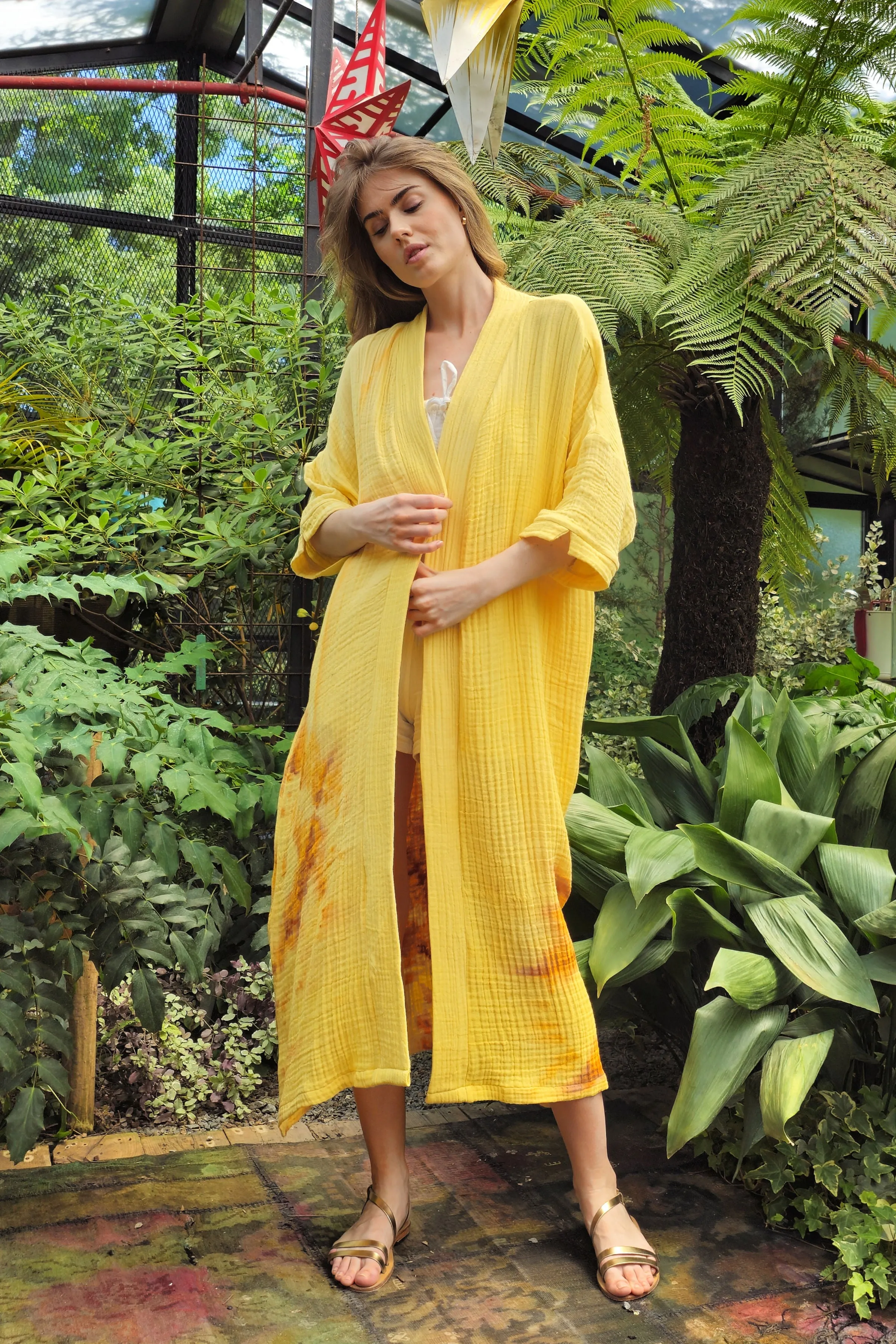 SOLIS Gauze Cotton Kimono For Women