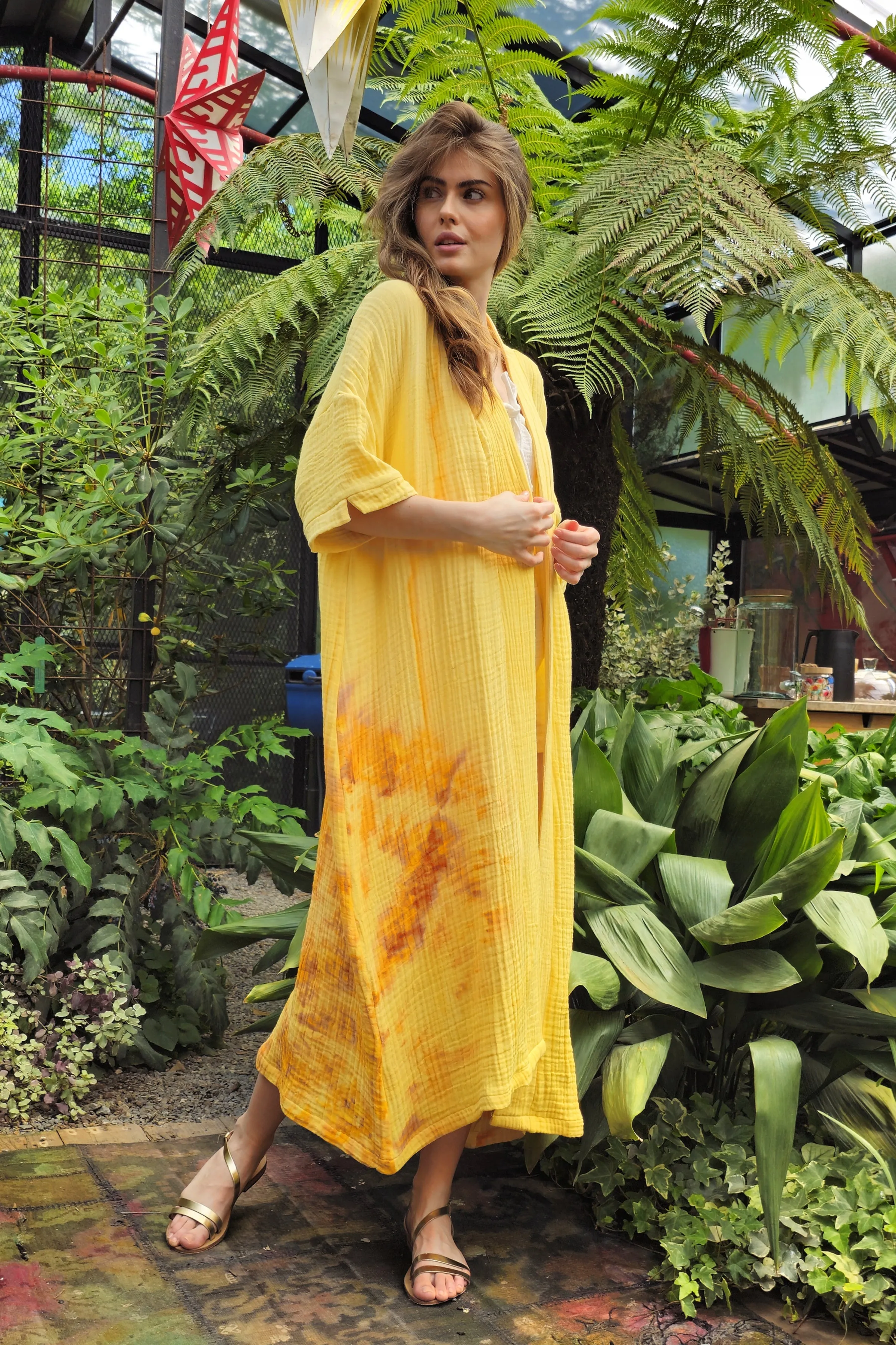 SOLIS Gauze Cotton Kimono For Women