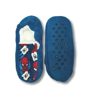 Spider-Man Boys Slippers Fuzzy Moccasin House Shoes for Kids