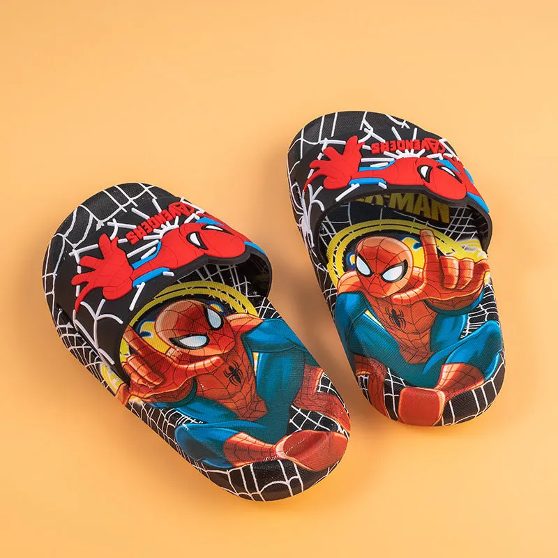 Spider-Man Children's Slippers Boys Summer Non-Slip Soft Bottom Trending Cartoon Indoor Home Foreign Trade Children's Bathroom Sandals