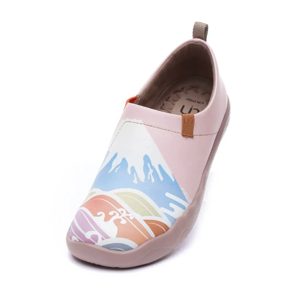 SPRING IN MOUNT FUJI Women Art Painted Flat Shoes