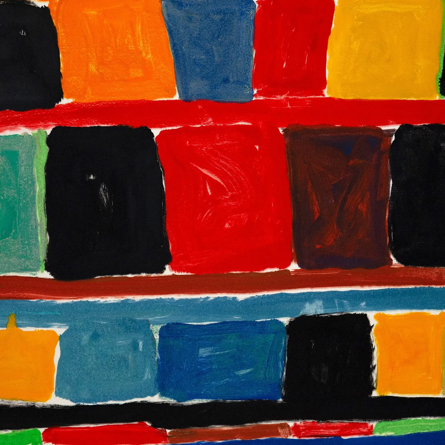 STANLEY WHITNEY "STAY SONGS" MONOTYPE, 2001