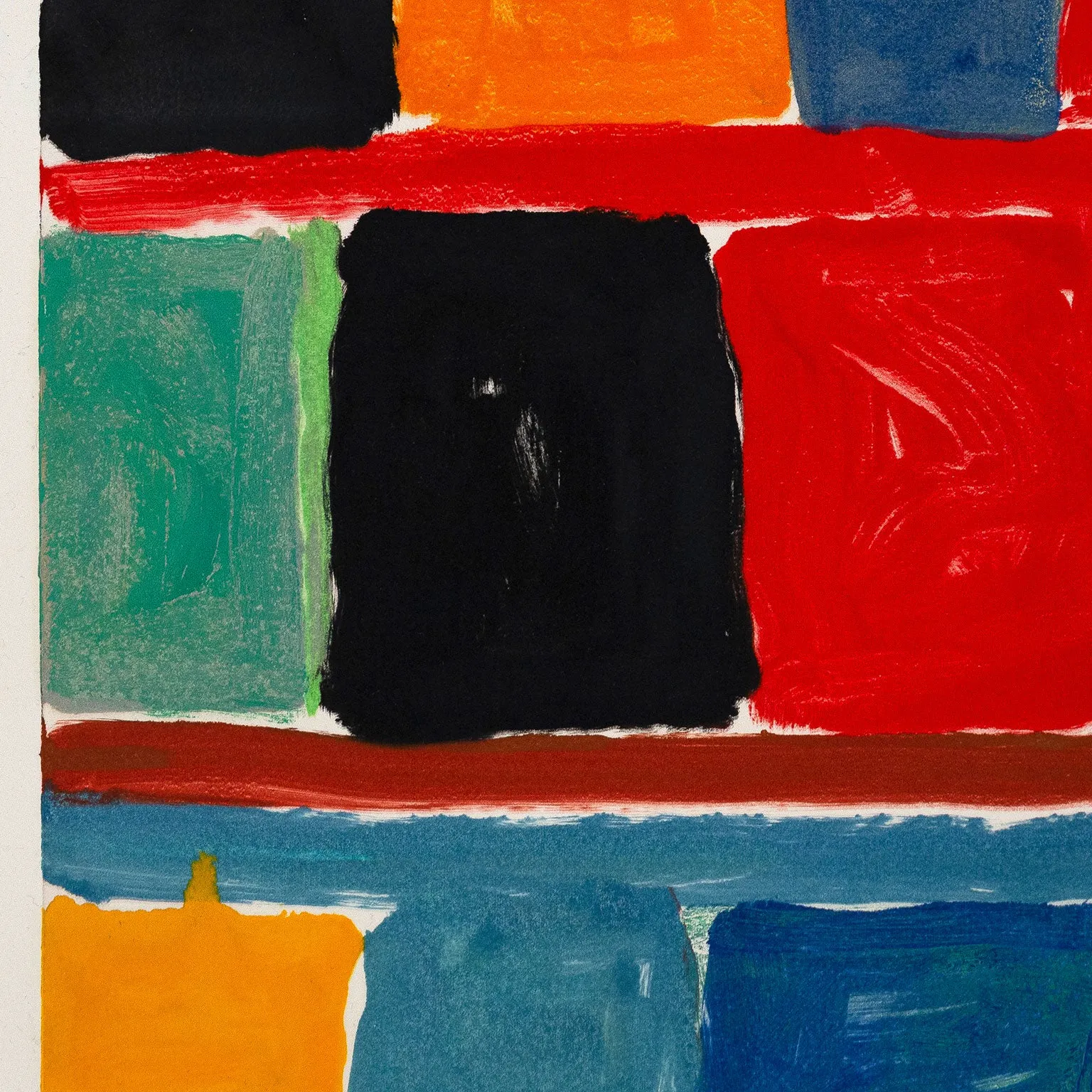 STANLEY WHITNEY "STAY SONGS" MONOTYPE, 2001