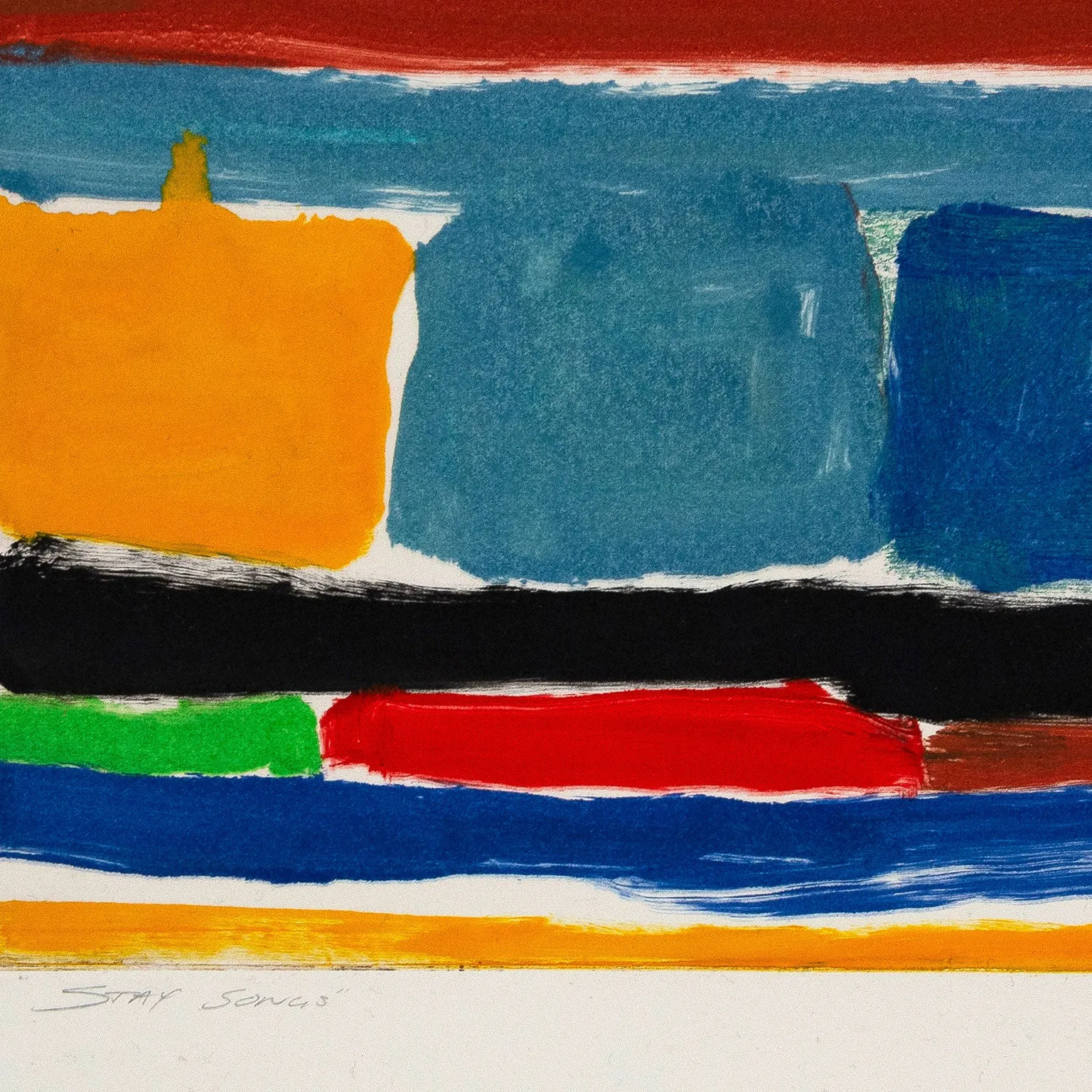 STANLEY WHITNEY "STAY SONGS" MONOTYPE, 2001