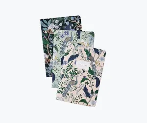 Stitched Notebook Set Peacock