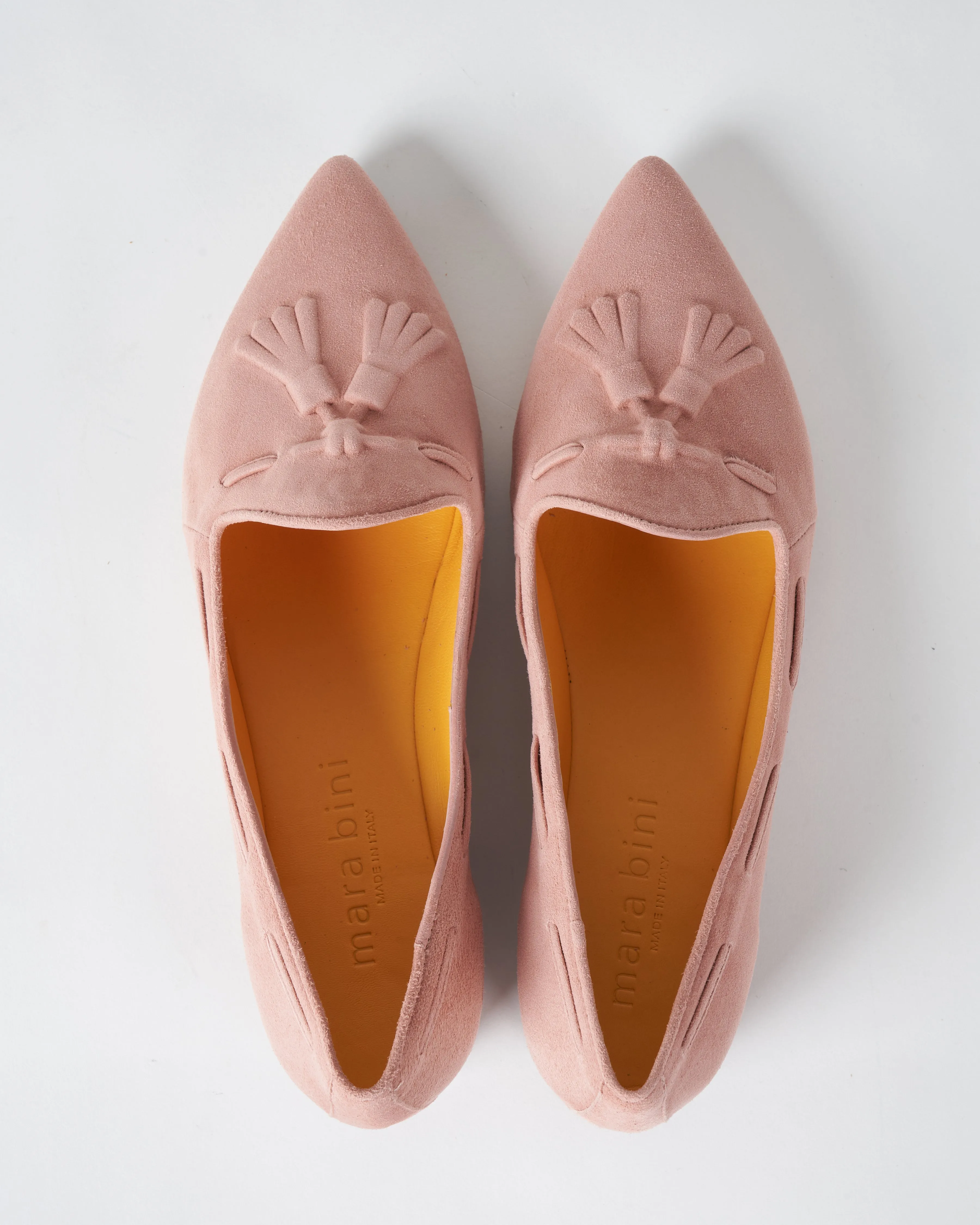suede flat - camoscio clay