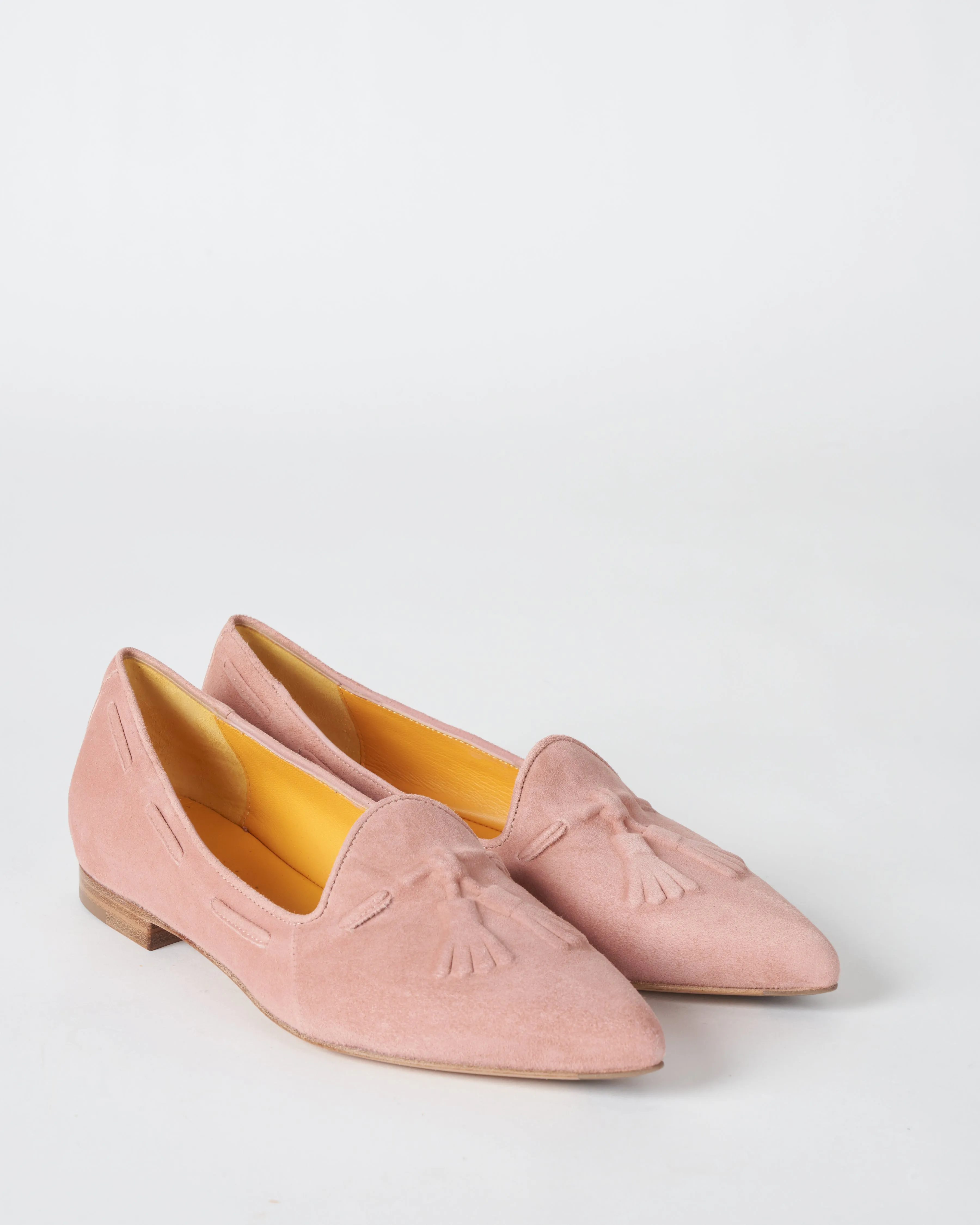 suede flat - camoscio clay