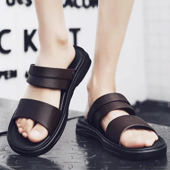 Summer Men's Casual Sandals Slippers Dual-purpose Beach Shoes