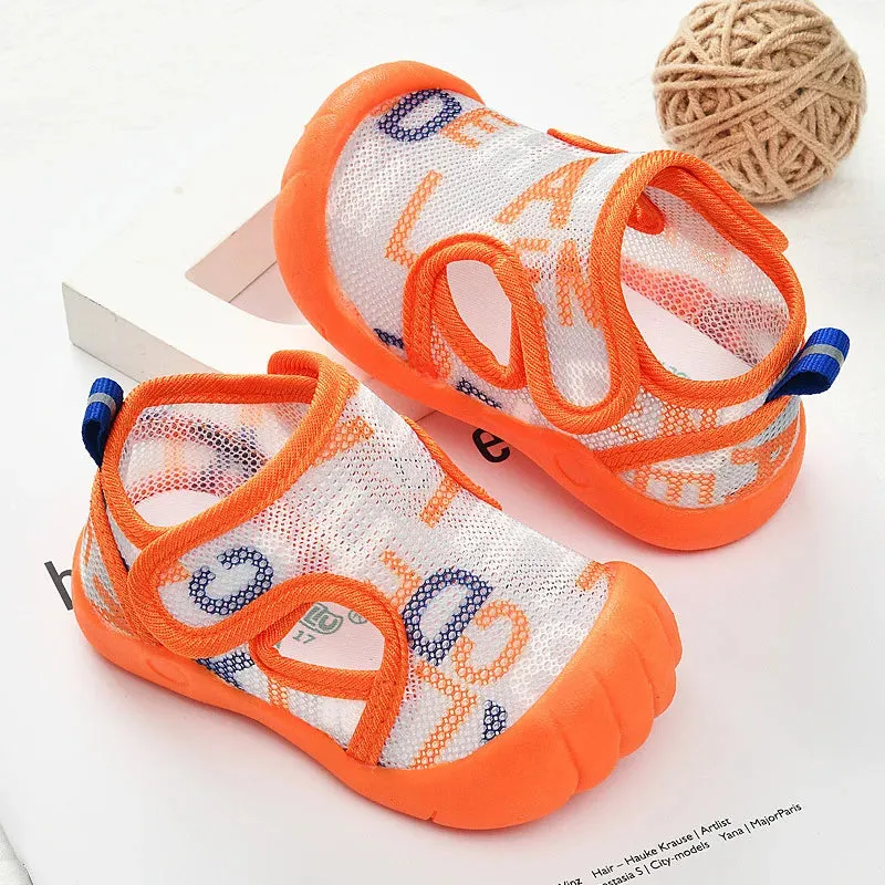 Summer Mesh Breathable Non slip Walking Shoes for Boys and Girls