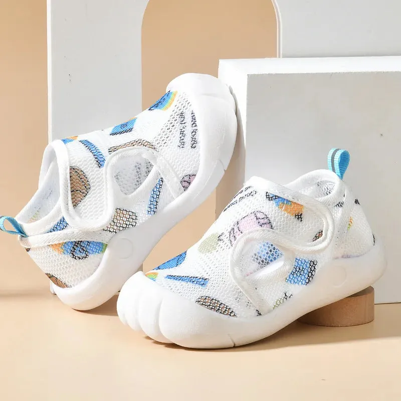 Summer Mesh Breathable Non slip Walking Shoes for Boys and Girls