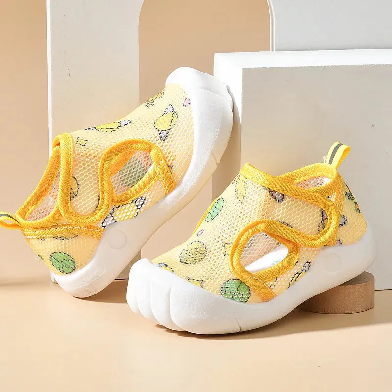 Summer Mesh Breathable Non slip Walking Shoes for Boys and Girls